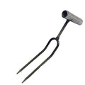 Adjustable Two-Teeth Garden Fork – Stainless Steel Hand Cultivator and Spade Tool for Digging, Loosening Soil, Weeding and Efficient Home Gardening
