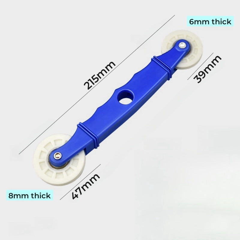 Rubber Wheel LED Strip Roller Tool- Silicone Tape and Aluminum Mount Fixer for Clean Hard Bar Light Installations