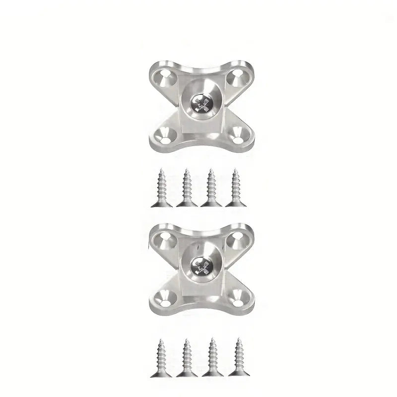 Butterfly Corner Bracket Set - Zinc Alloy Plank Connector Hardware with Screws for Furniture Reinforcement and DIY Woodworking Projects