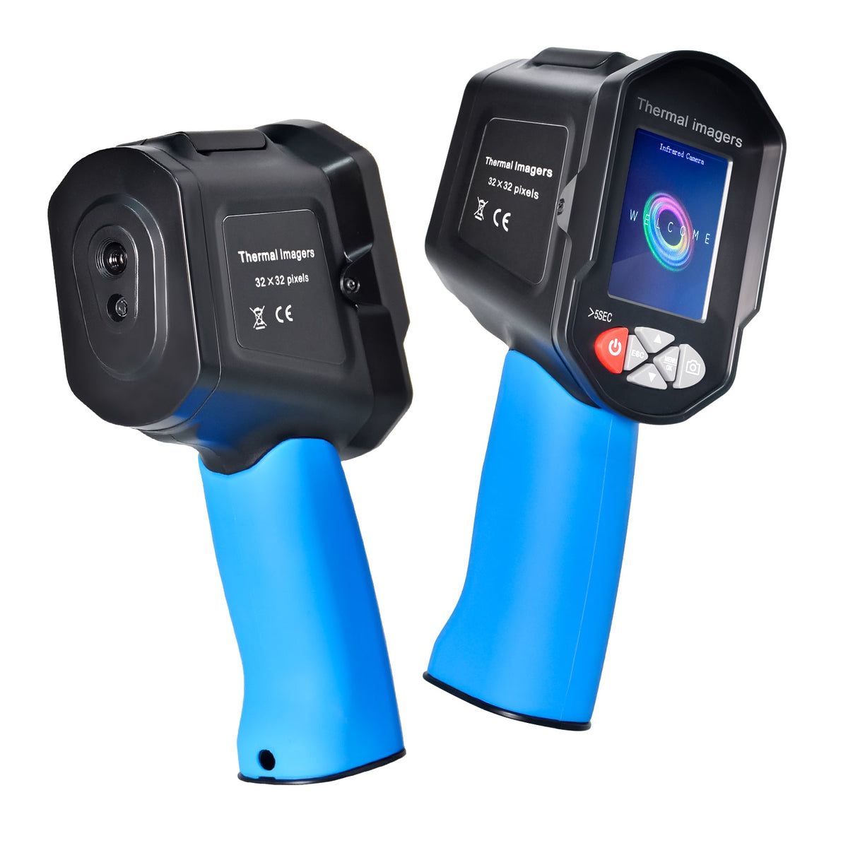 Infrared Thermal Imaging Camera – Temperature Scanner Tool with 0.3MP Visible Image Resolution for Inspection, Diagnostics and Heat Pattern Visualization