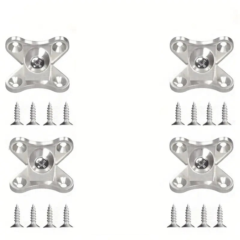 Butterfly Corner Bracket Set - Zinc Alloy Plank Connector Hardware with Screws for Furniture Reinforcement and DIY Woodworking Projects
