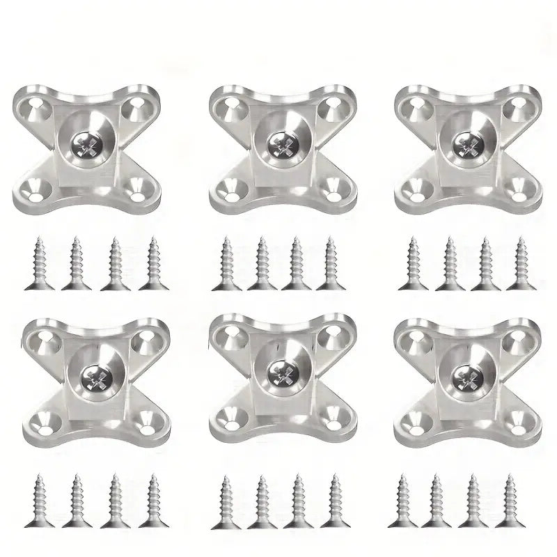 Butterfly Corner Bracket Set - Zinc Alloy Plank Connector Hardware with Screws for Furniture Reinforcement and DIY Woodworking Projects