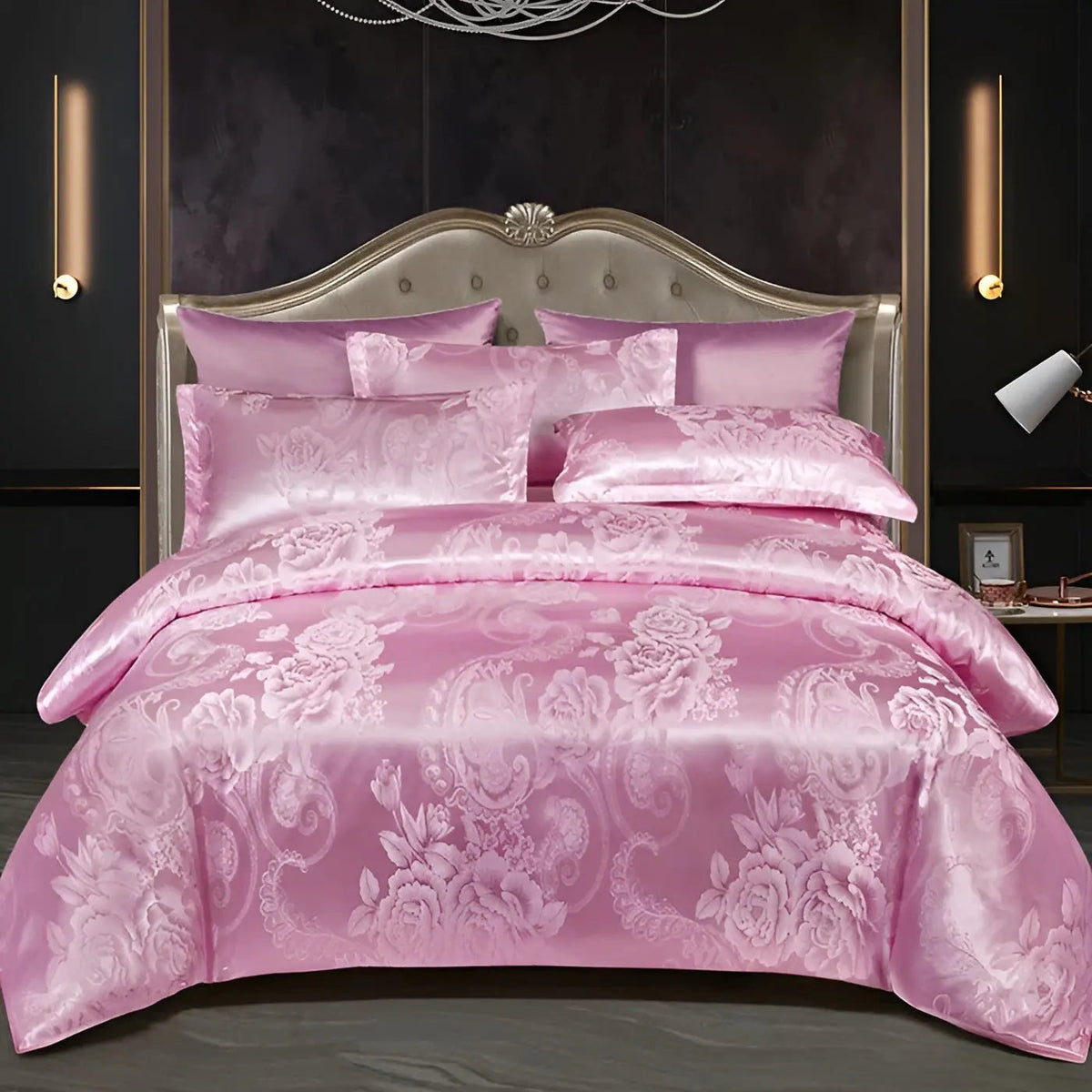 kaatw | Chic Satin Jacquard Duvet Cover for Luxury Bedroom