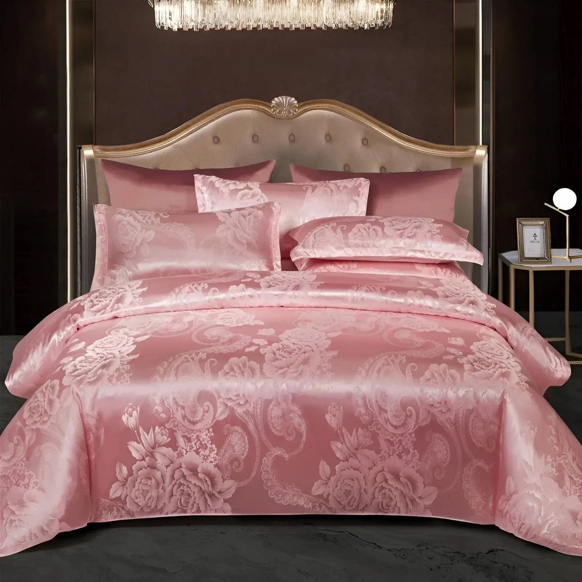 kaatw | Chic Satin Jacquard Duvet Cover for Luxury Bedroom