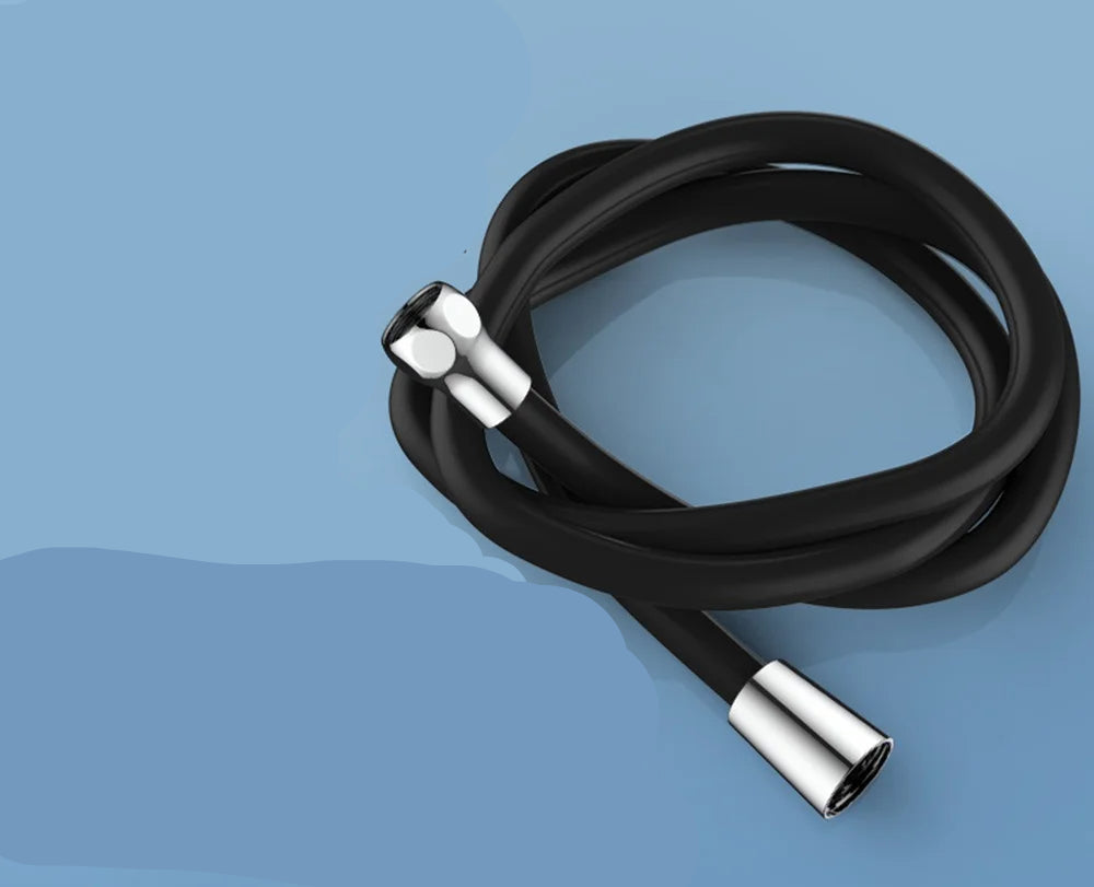 Flexible Silicone Shower Hose - 1.5–3M Anti-Winding High Pressure Bathroom Extension