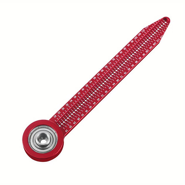 Woodworking Scribe Gauge & Compass – Multi-Function Circular Drawing Tool with Precision Hole Ruler for Accurate Carpentry Marking