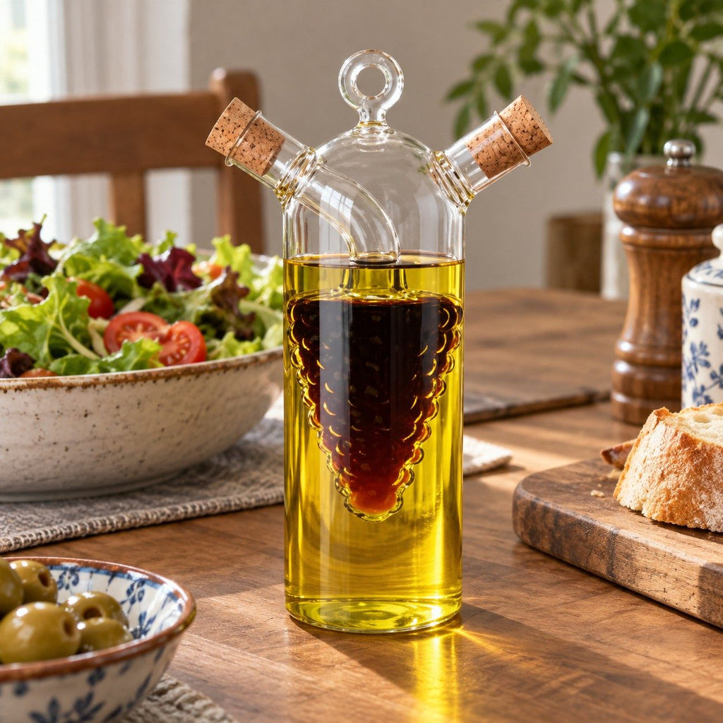 Double Drizzle Glass Seasoning Bottle