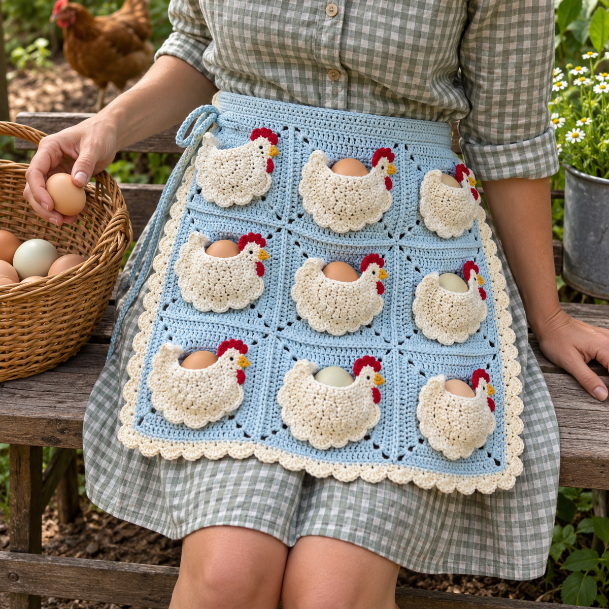 Egg Pocket Chicken Apron