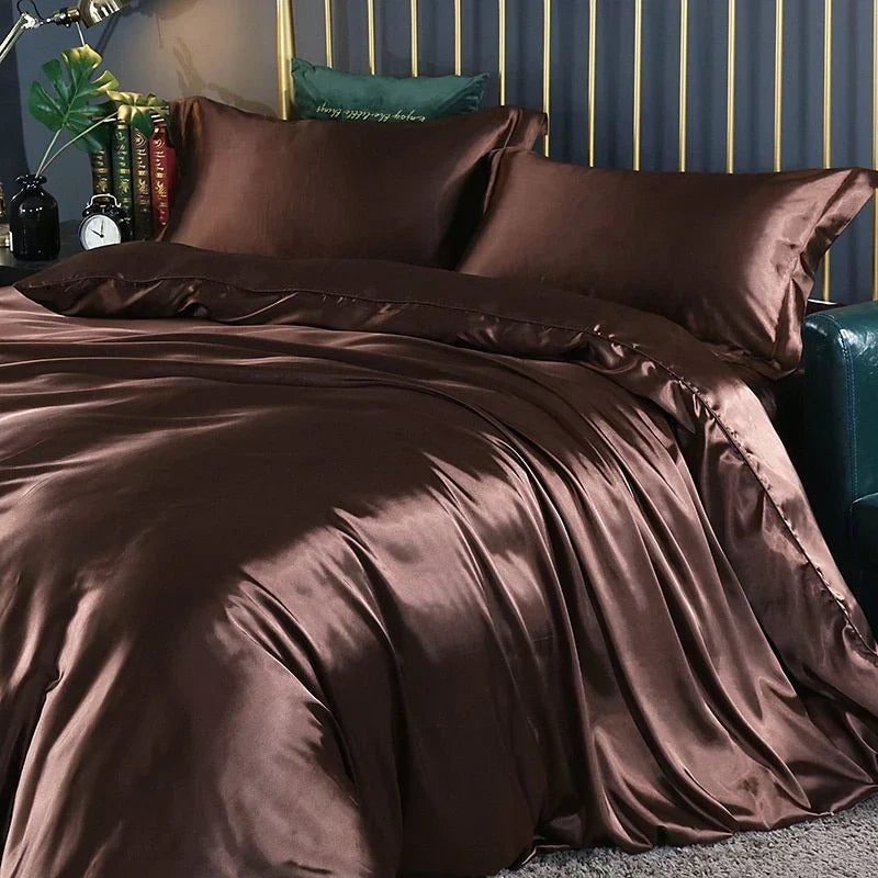 kaatw | Elegant Satin Silk Bedding Set - Luxurious Comfort for Every Night