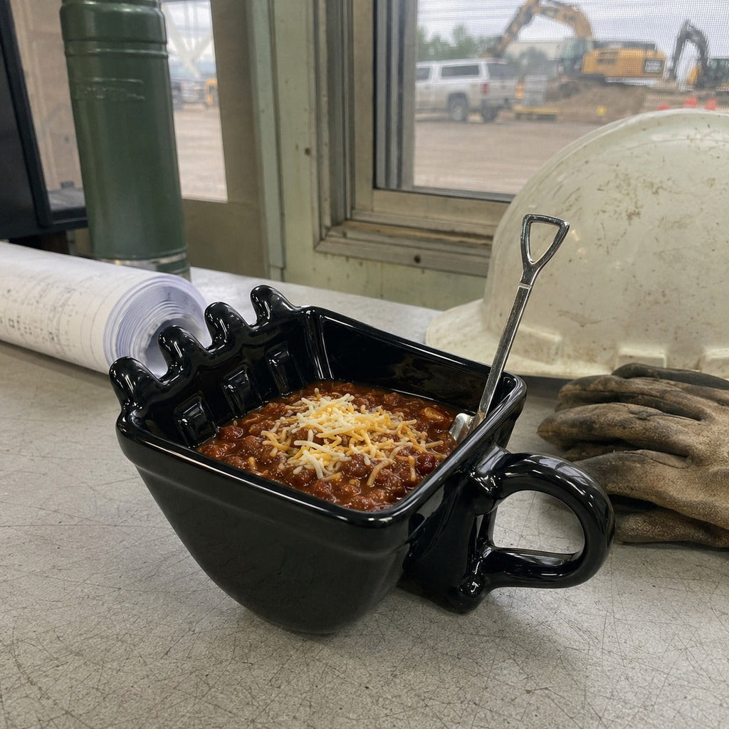 Mini Excavator Dessert Mug Set