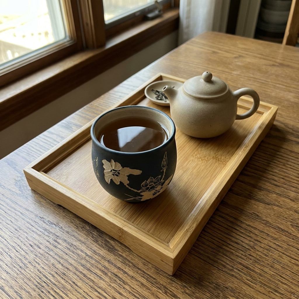 Handmade Landscape Pattern Chinese Tea Cup