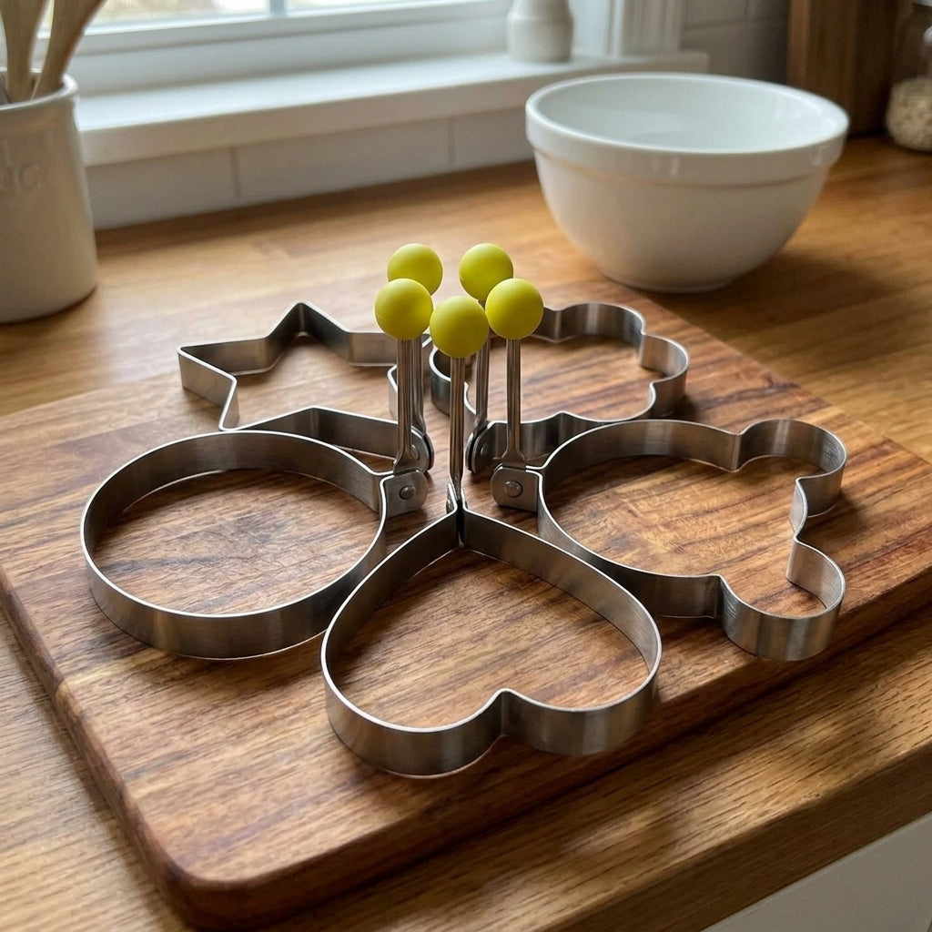5pcs/set Stainless steel Fried Egg Mold Pancake Rings