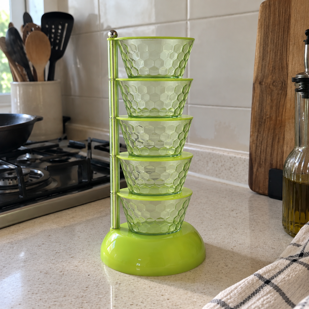 Multi-Layer Creative Rotating Seasoning Storage Box