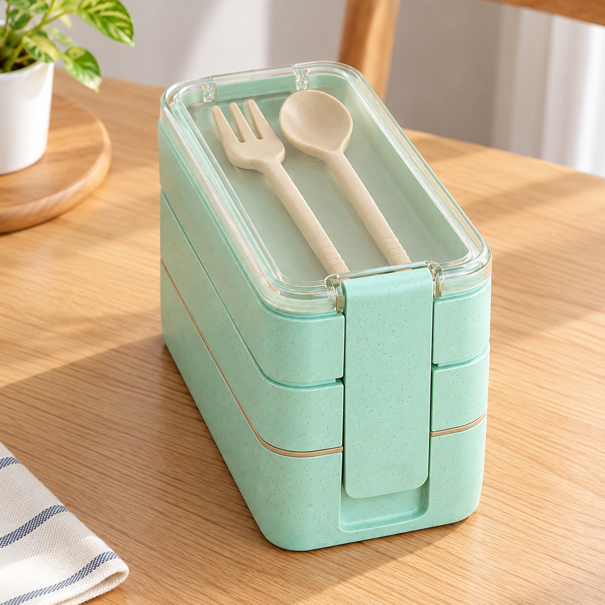 3 Layers Healthy Material Lunch Box
