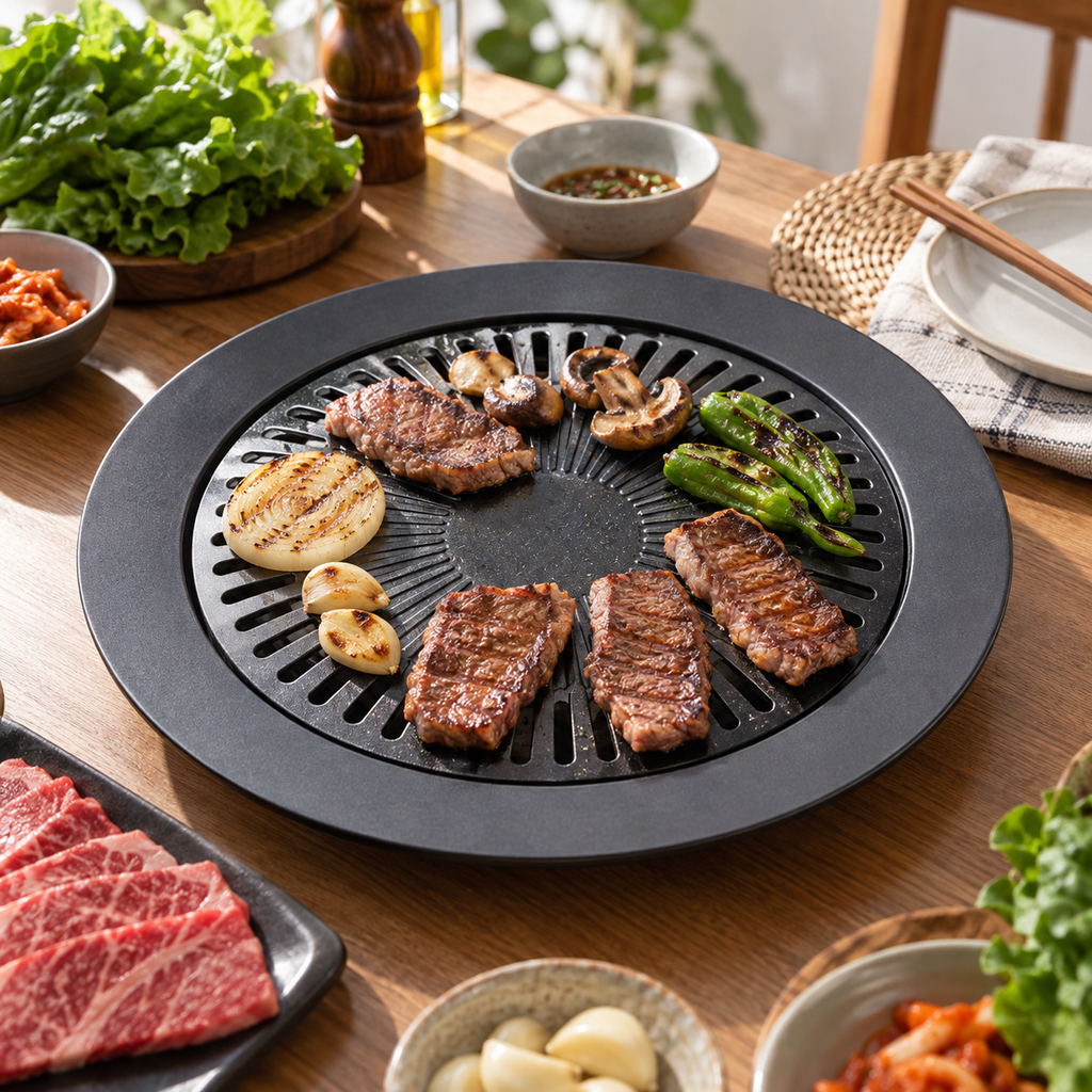 European Outdoor Smokeless Non-Stick Gas Barbecue Grill Tool