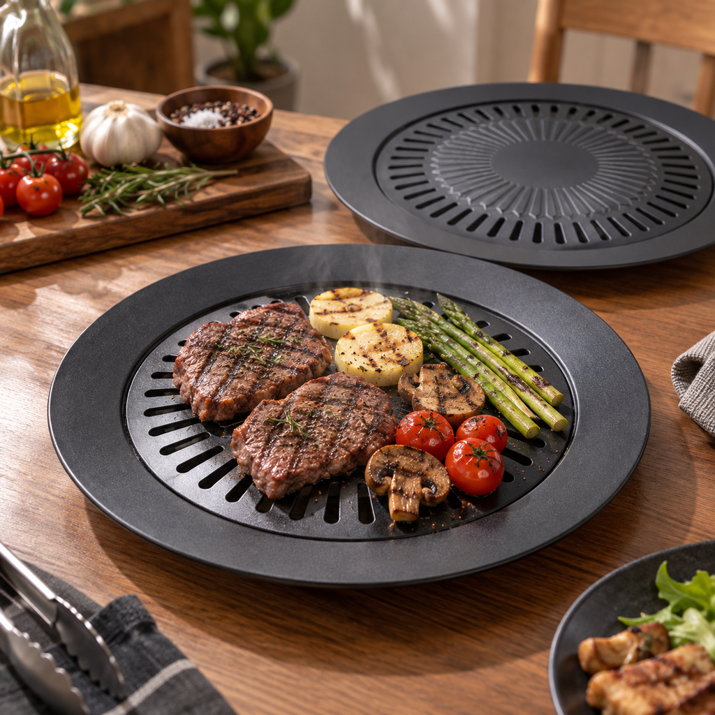 European Outdoor Smokeless Non-Stick Gas Barbecue Grill Tool