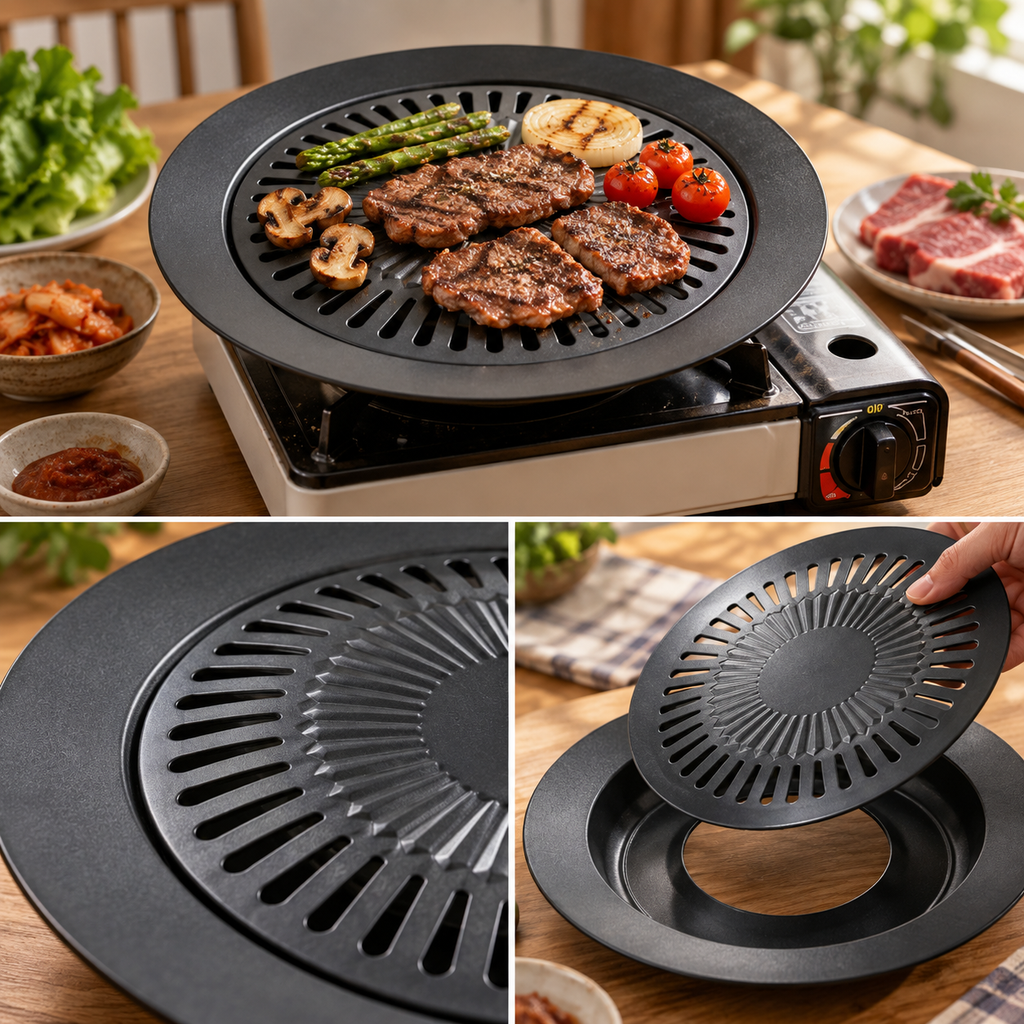European Outdoor Smokeless Non-Stick Gas Barbecue Grill Tool