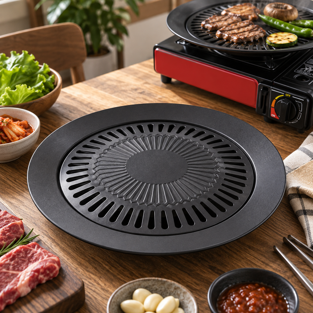 European Outdoor Smokeless Non-Stick Gas Barbecue Grill Tool