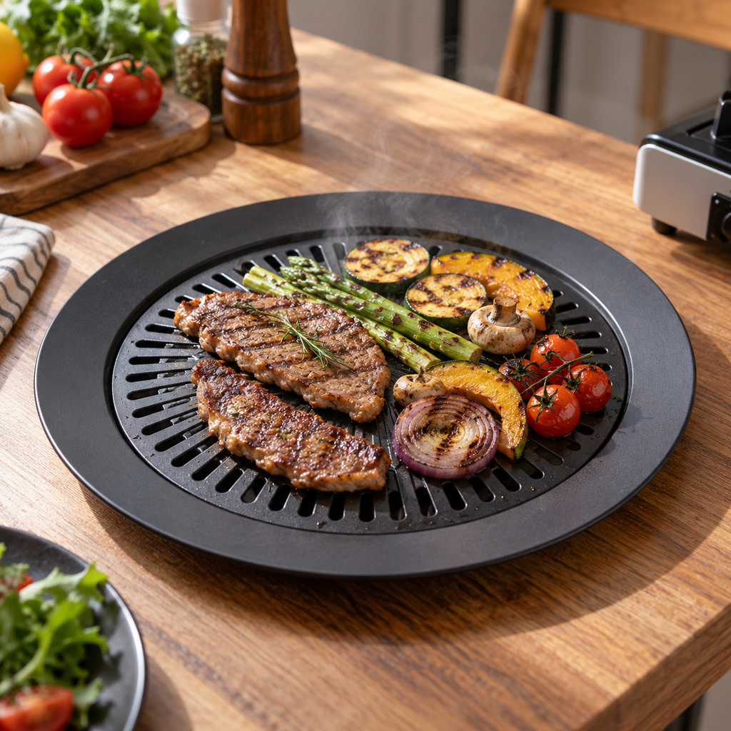 European Outdoor Smokeless Non-Stick Gas Barbecue Grill Tool