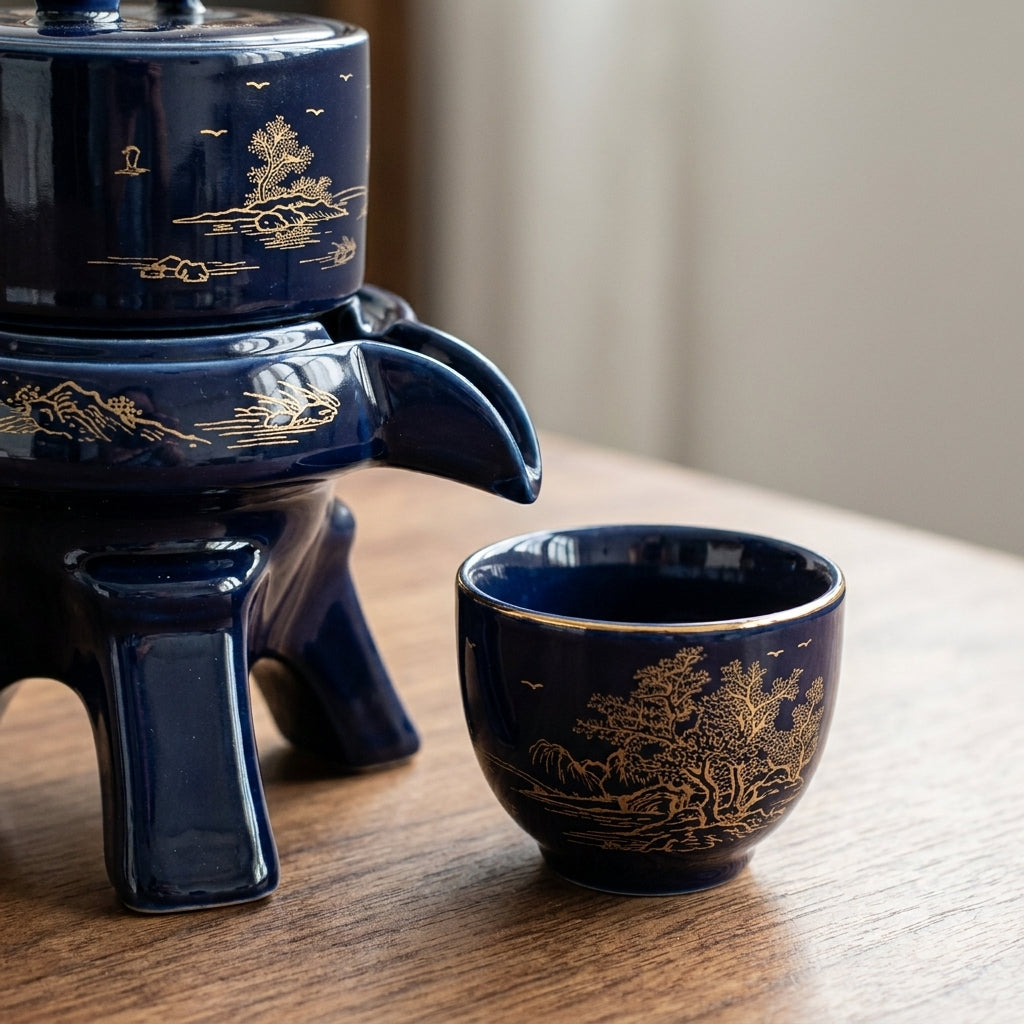 Vintage Chinese Style Unique Ceramic Tea Set