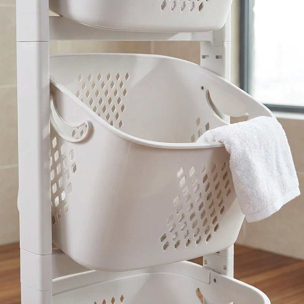 Multi-Layer Hanging Laundry Organizer Basket