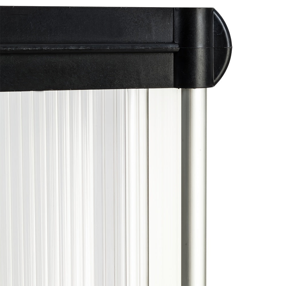 Door & Window Rain Cover Eaves – Household Outdoor Weather Shield with Durable Black Bracket Support