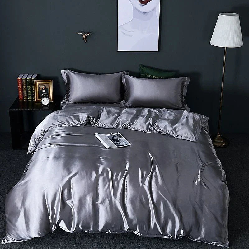 kaatw | Elegant Satin Silk Bedding Set - Luxurious Comfort for Every Night