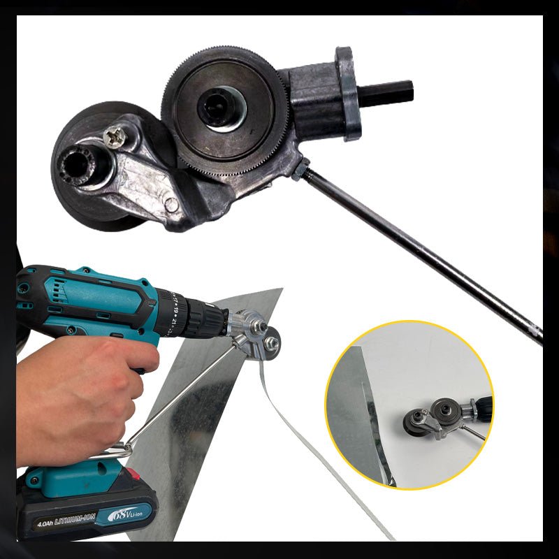 Electric Drill Plate Cutter - Metal Nibbler Drill Attachment with Adapter