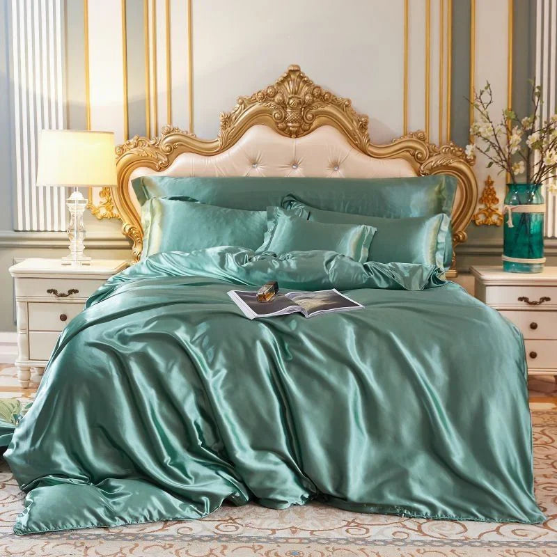 kaatw | Elegant Satin Silk Bedding Set - Luxurious Comfort for Every Night
