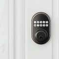 Smart Door Lock with Keypad & Key Access – 20 User Codes, Auto-Locking, Tamper Alarm, Backup Power, Home Security System for Front Doors