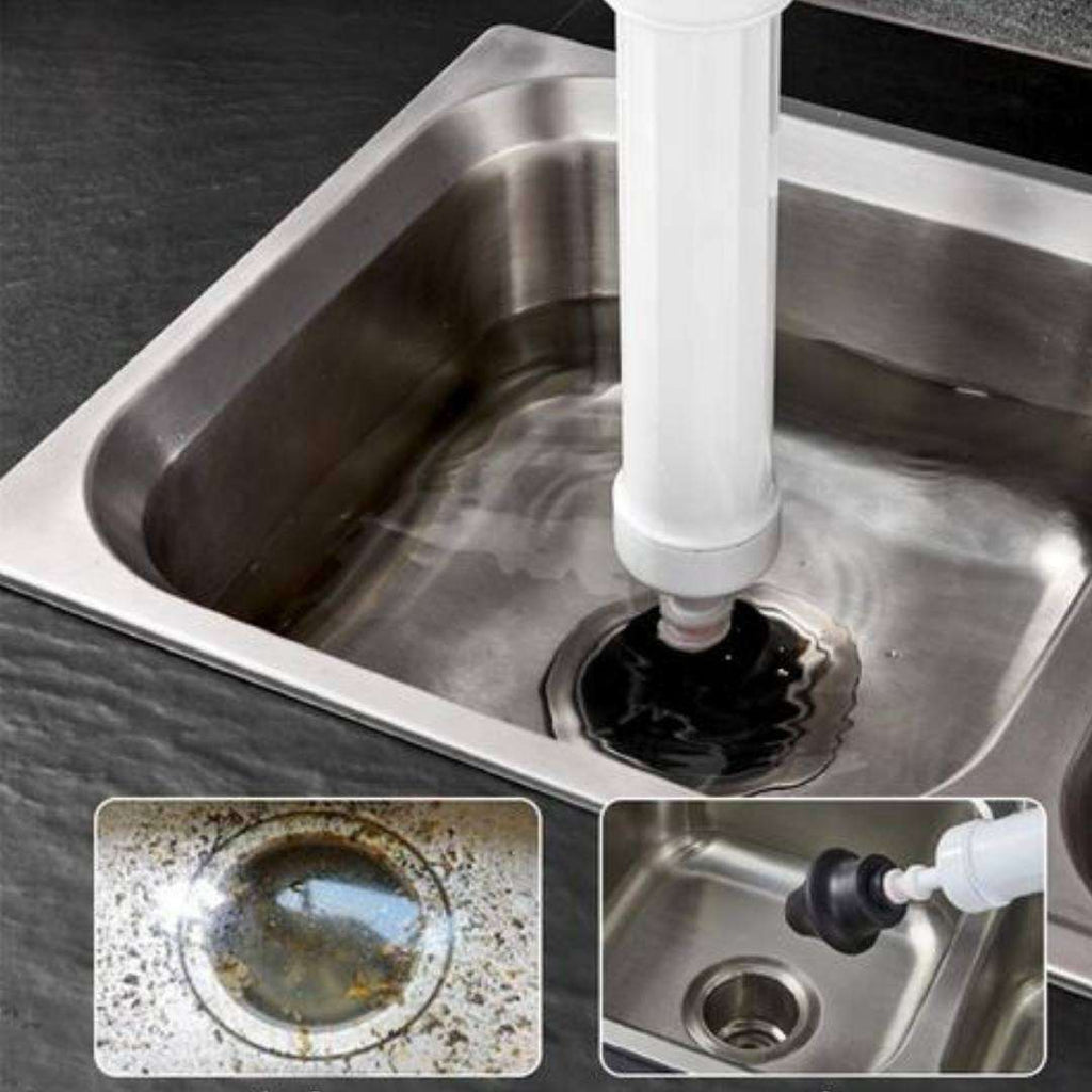 Plunger Air Blast Anti-Clog Gun for Toilets & Drains