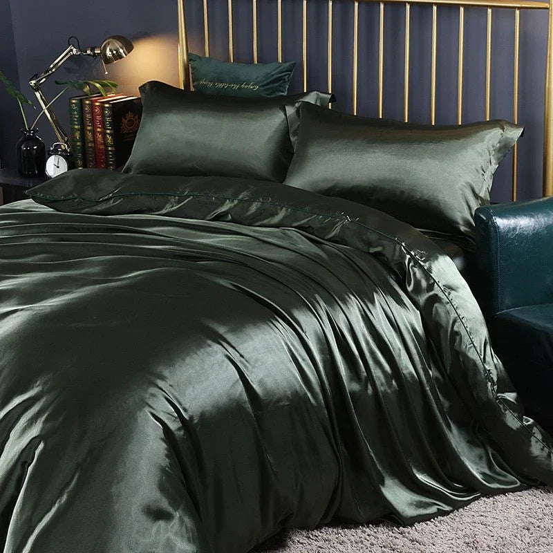 kaatw | Elegant Satin Silk Bedding Set - Luxurious Comfort for Every Night
