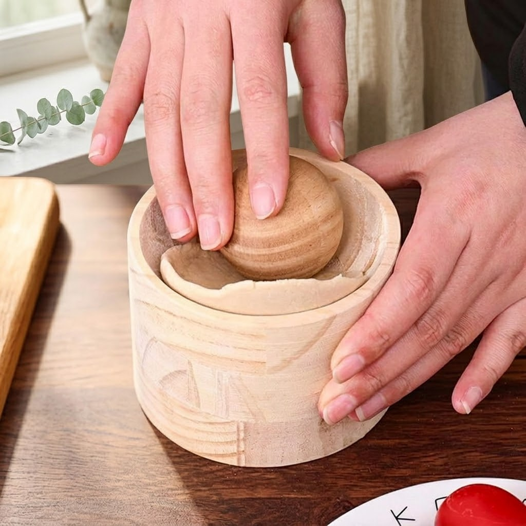 No Mess Dough Shape Wooden Mold