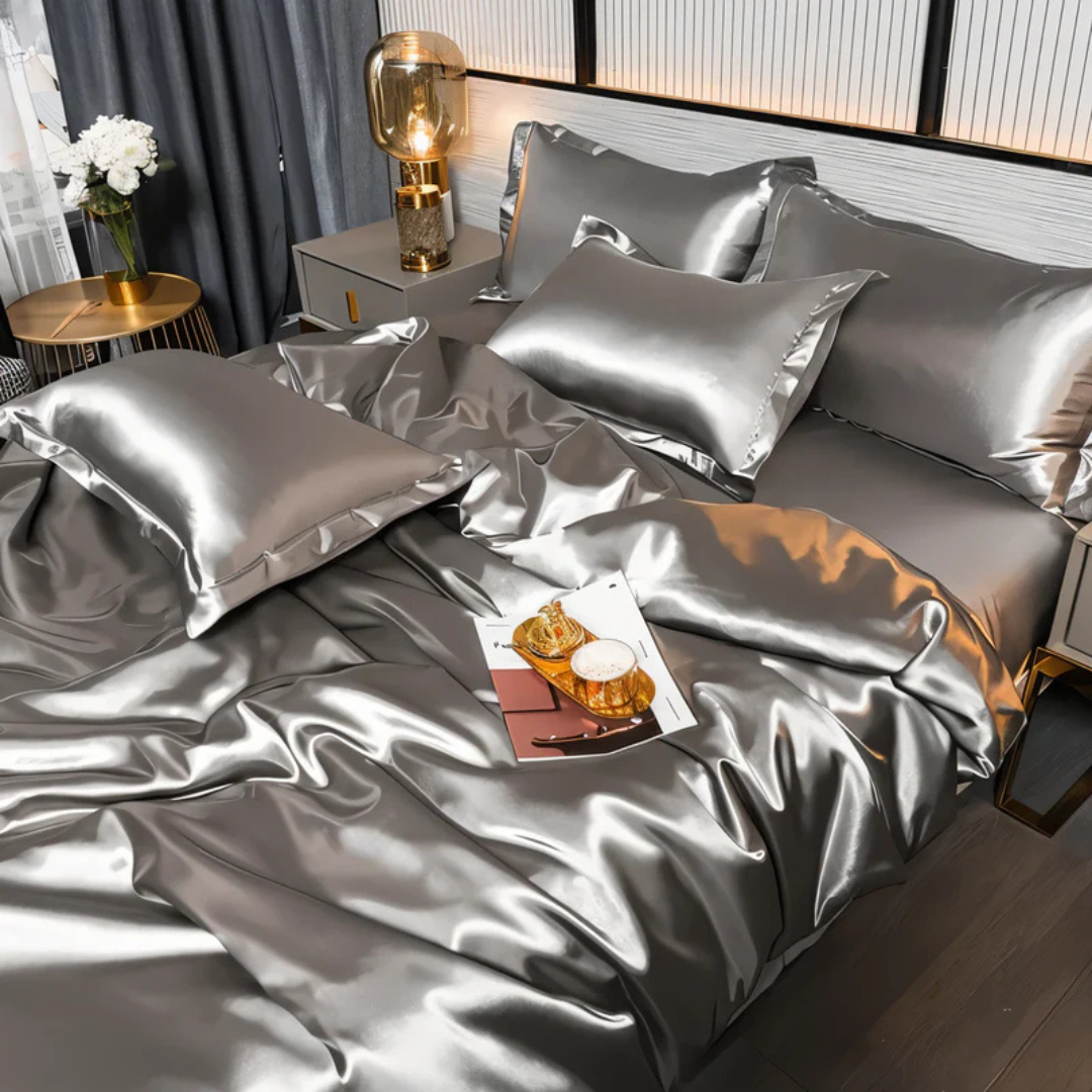 kaatw | Silk Satin Duvet Cover Bedding Set