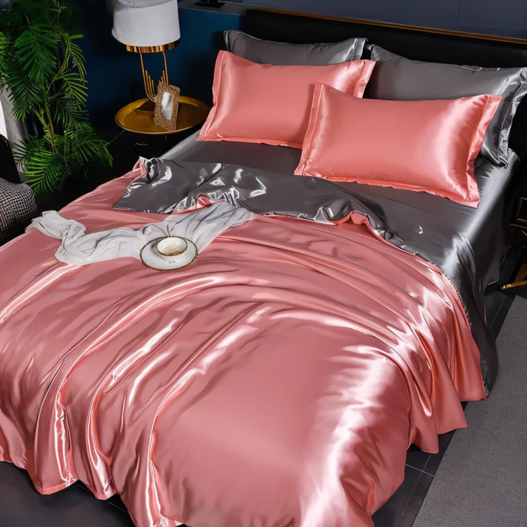 kaatw | Silk Satin Duvet Cover Bedding Set