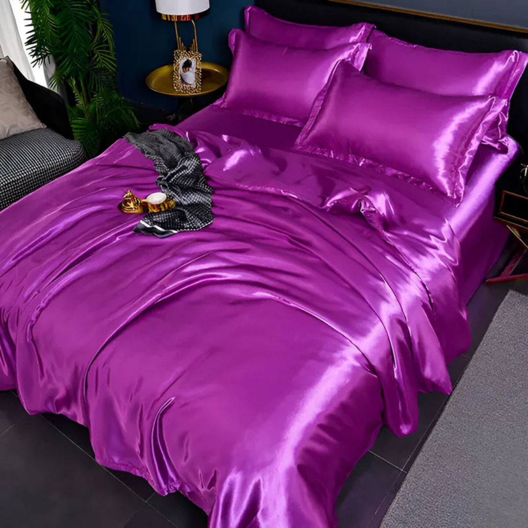 kaatw | Silk Satin Duvet Cover Bedding Set