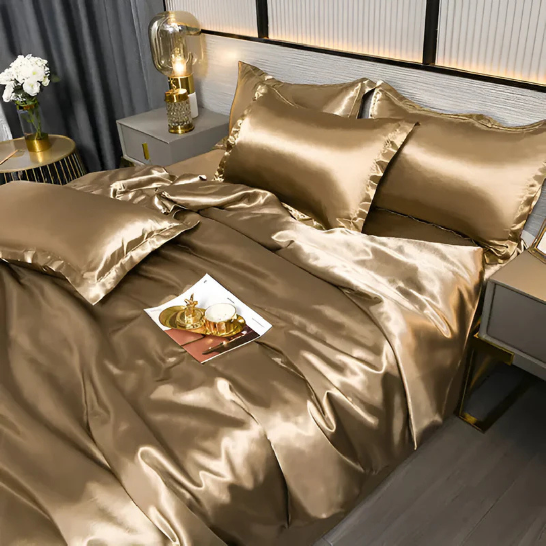 kaatw | Silk Satin Duvet Cover Bedding Set