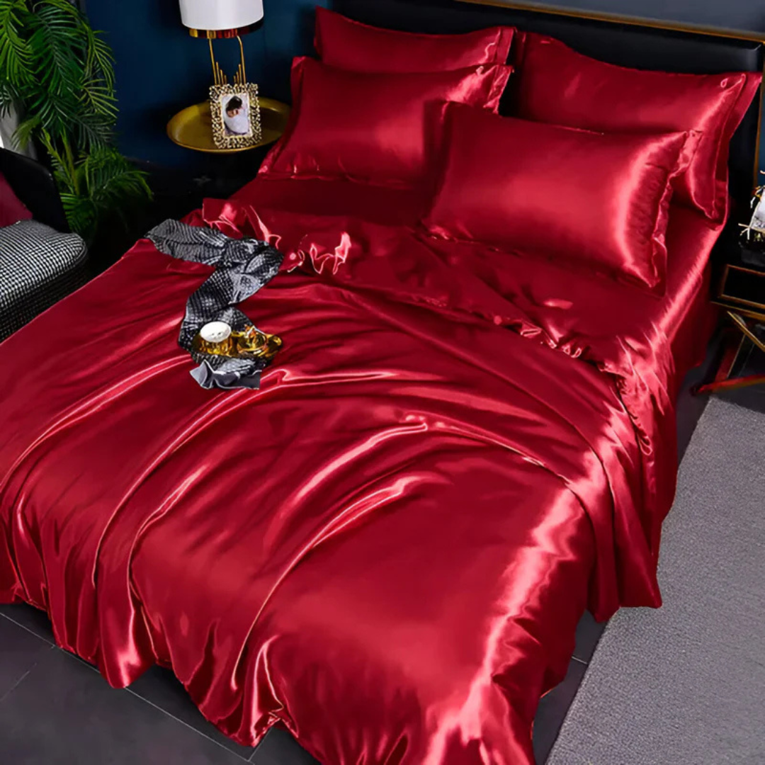 kaatw | Silk Satin Duvet Cover Bedding Set