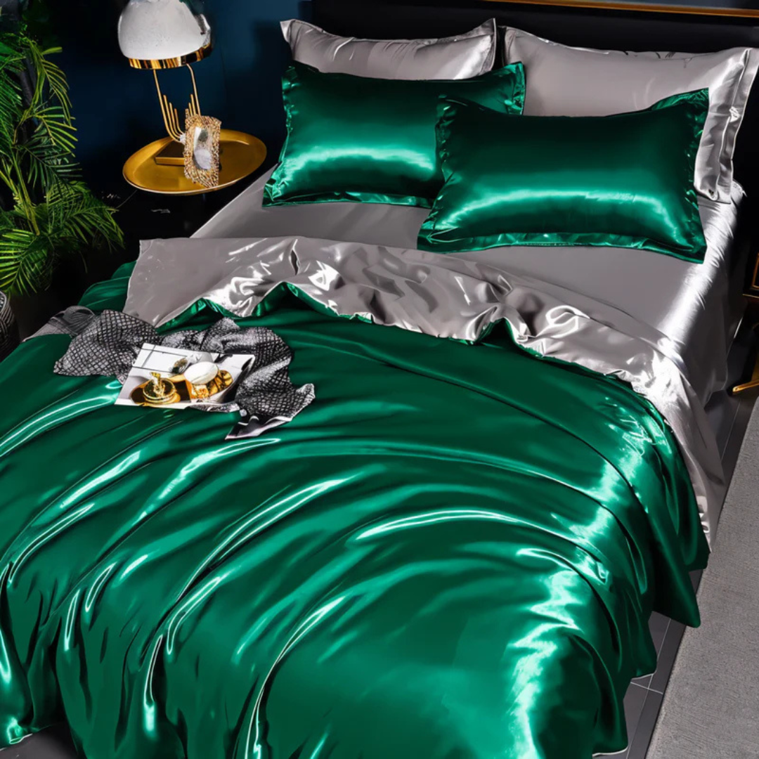 kaatw | Silk Satin Duvet Cover Bedding Set