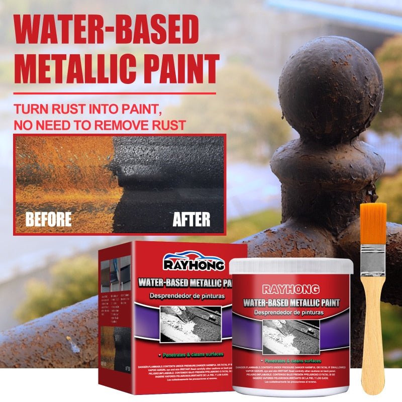 Metal Rust Remover Paint, Water-based Multi-Functional Car Metallic Paint