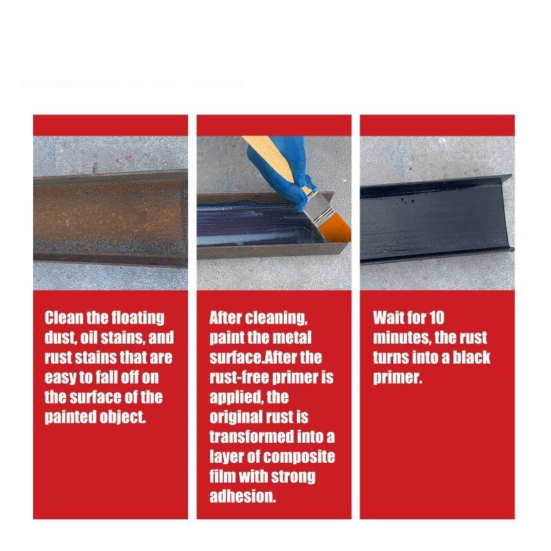Metal Rust Remover Paint, Water-based Multi-Functional Car Metallic Paint