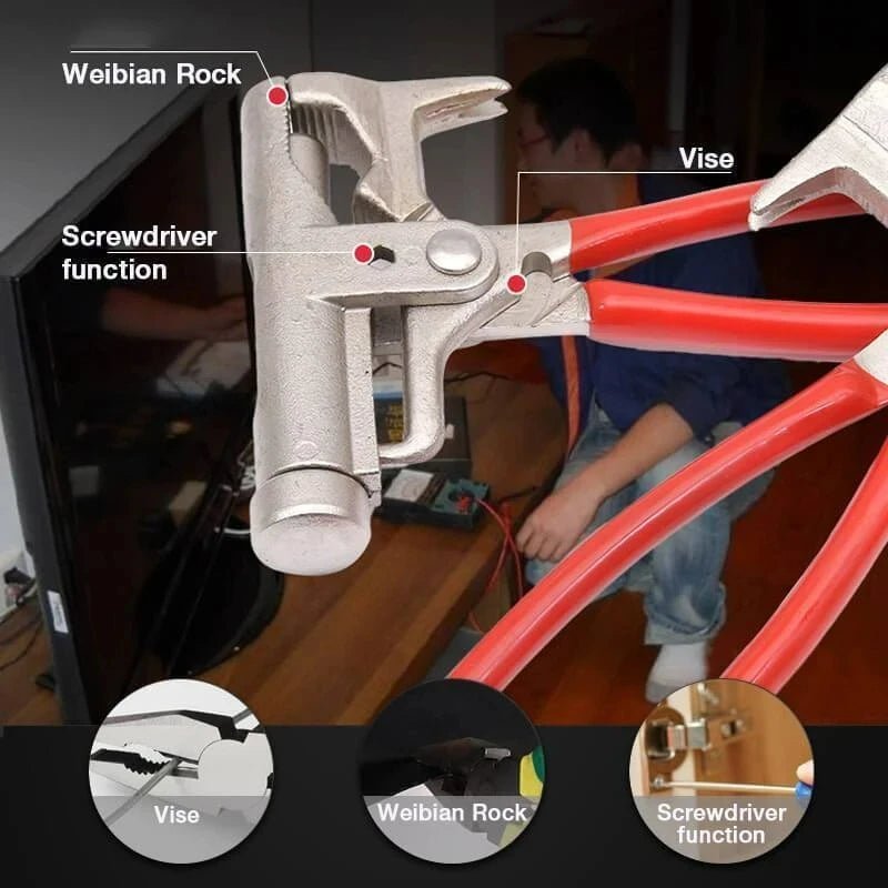 Multifunctional Hammer Multi Tool - Universal Hammer Screwdriver Nail Gun Pipe Pliers Wrench Clamps