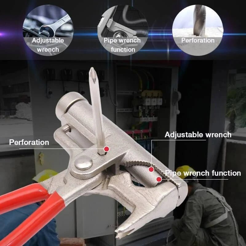Multifunctional Hammer Multi Tool - Universal Hammer Screwdriver Nail Gun Pipe Pliers Wrench Clamps