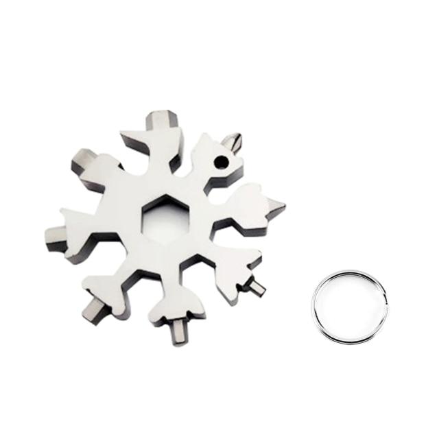 Portable 18-in-1 Mini Snowflake Multi Pocket Tool