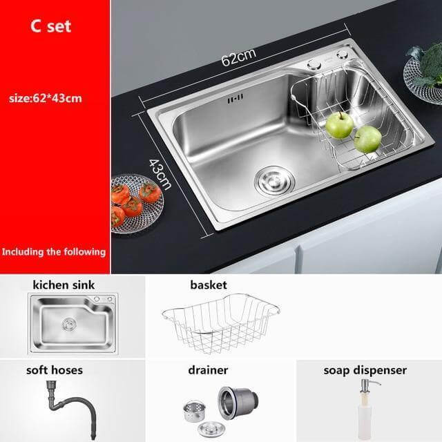 Stainless Steel Multifunctional Kitchen Sink