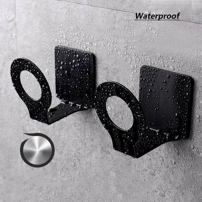 Mat Black No Drill Metal Kitchen Storage