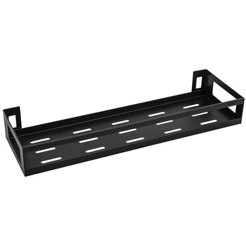 Mat Black No Drill Metal Kitchen Storage