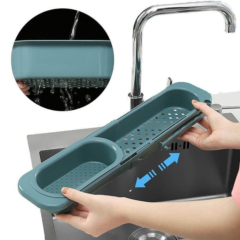 Kitchen Retractable Sink Rack Organizer