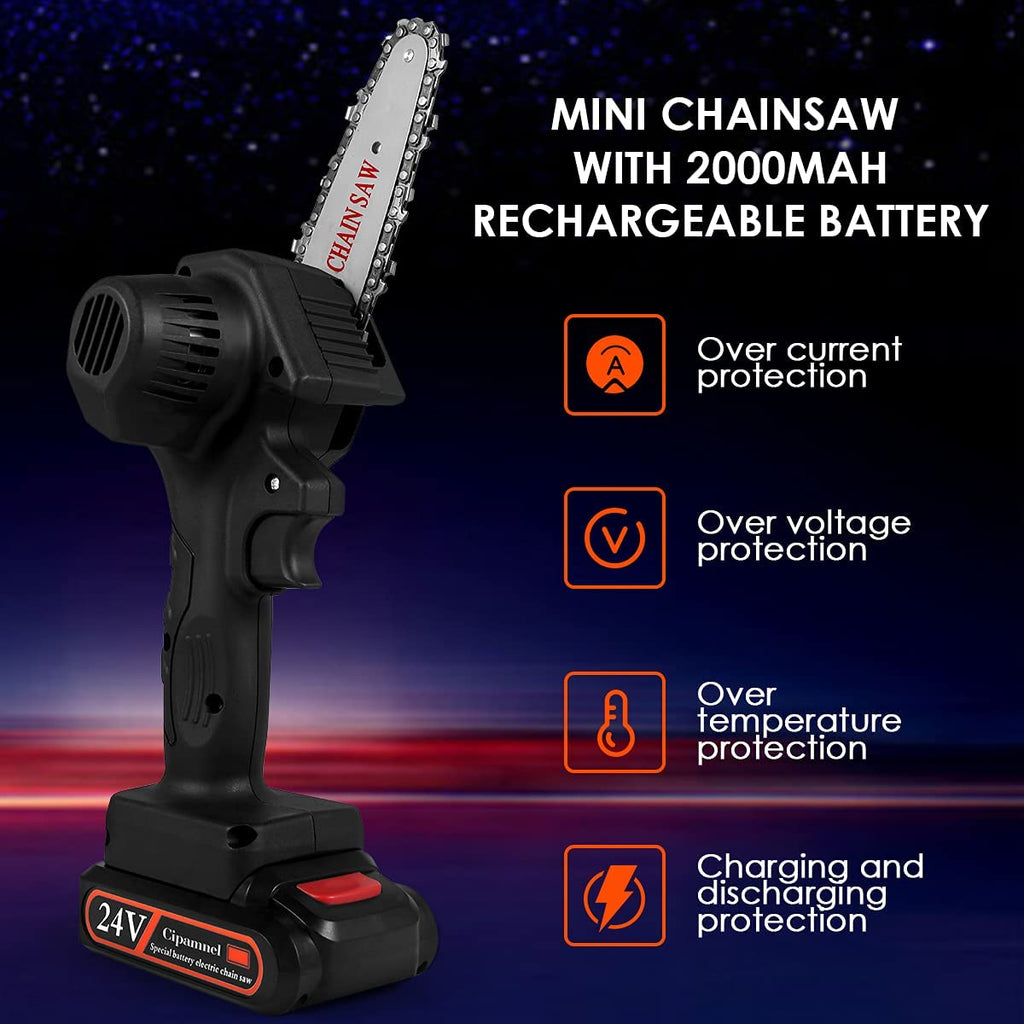 Mini-Electric Wood-Cutting Chainsaw