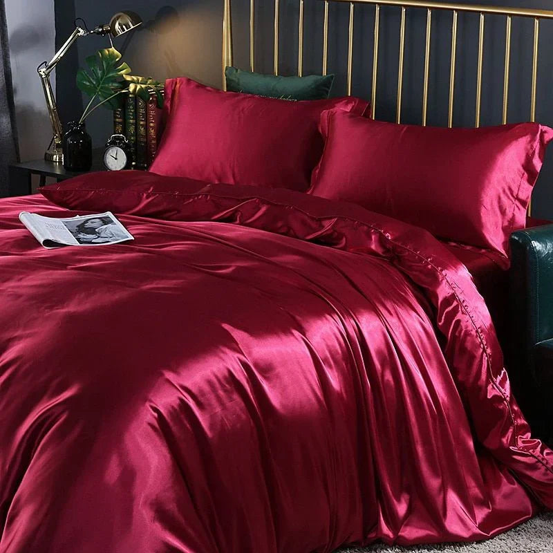 kaatw | Elegant Satin Silk Bedding Set - Luxurious Comfort for Every Night